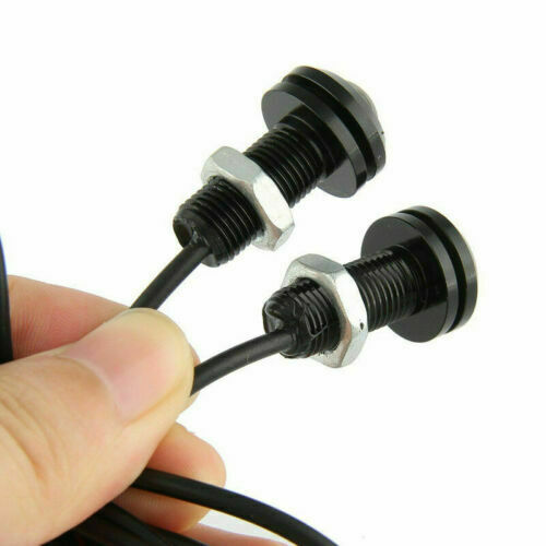 10pcs Small White LED Black DOME Motorcycle-Chopper-Bobber Turn Signal Lights