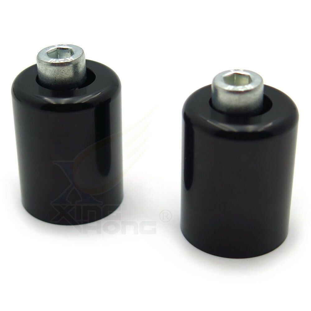Black Motorcycle Bar Ends Handlebar For Kawasaki Ninja ZX6R 95-12 ZX6RR 03-12