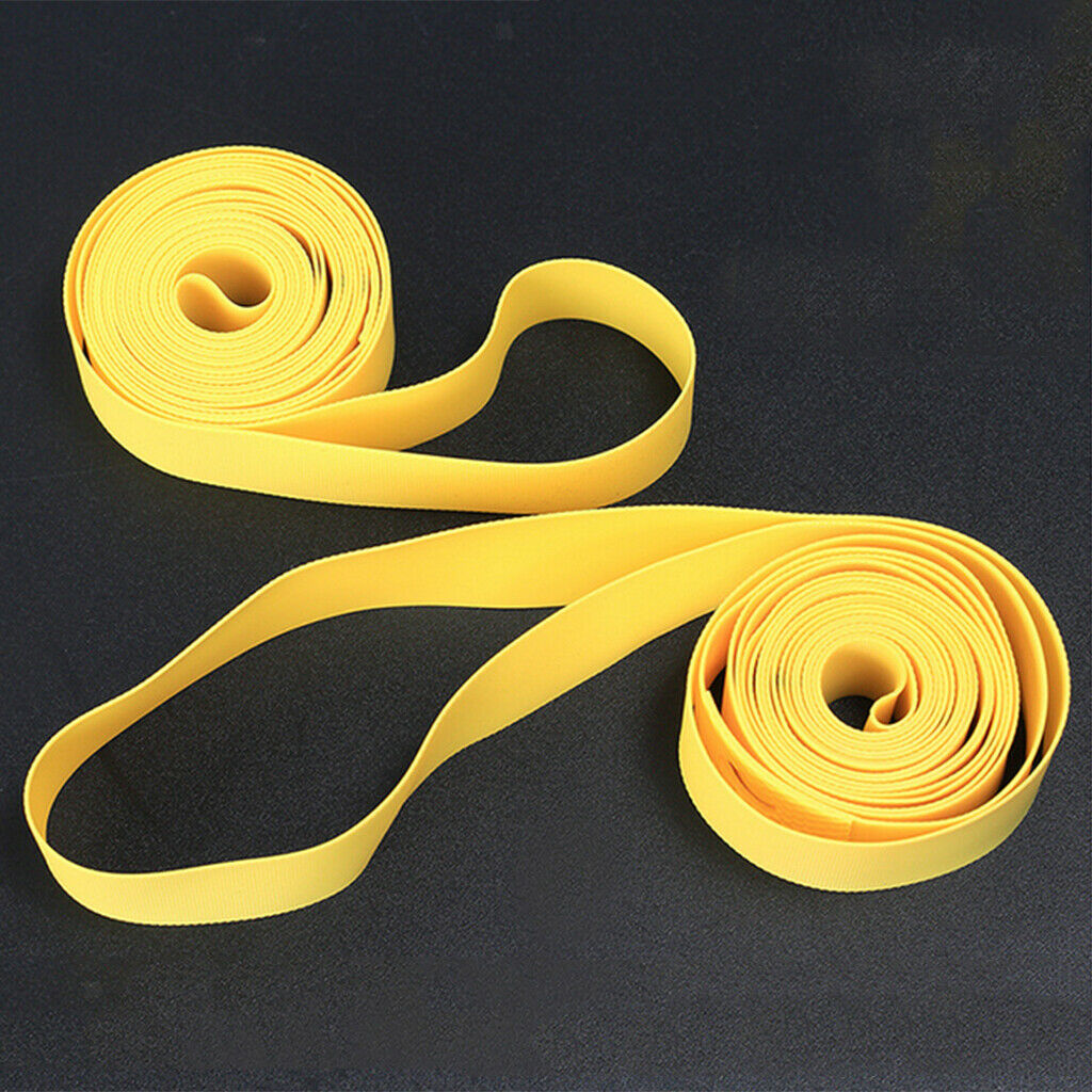 2Pcs Bicycle Tire Rim Liner Anti Puncture Tape Mountain Bike Inner Tube Pad 26''
