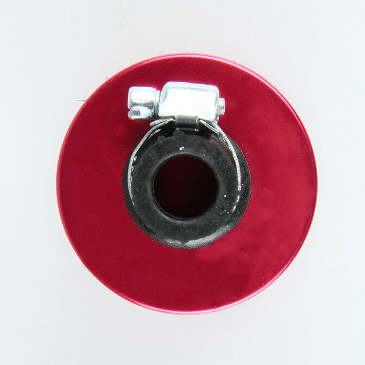 Universal 12mm Car Truck Engine Air Intake Filter Turbo Vent Cleaner Clamps Red