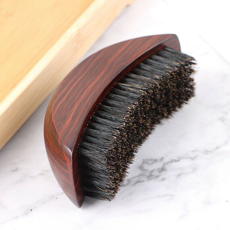Africa soft Curve 360 wave brush beard Brush 100% Boar Bristle High Qual YH Lt