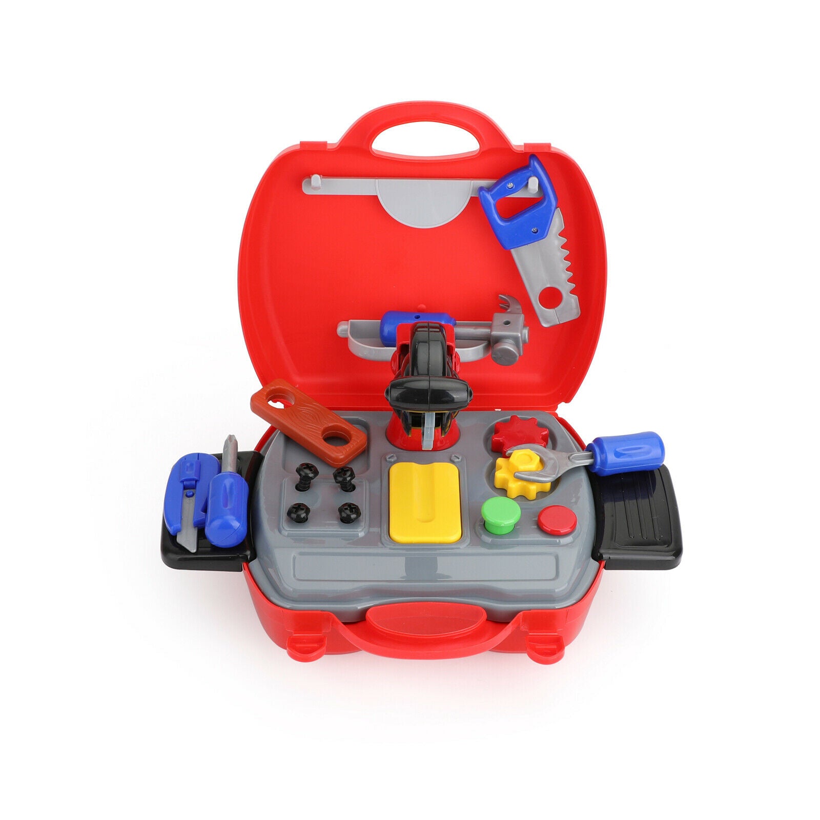 Drill Tool Box Set Toys Children Kids DIY Builders Building Construction A2