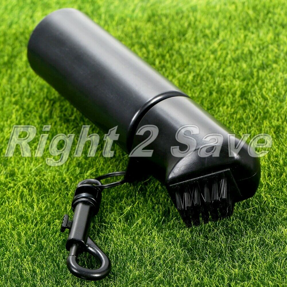 Plastic Golf Club Ball Cleaning Brush Washer Cleaner Clip 150ml Water Bottle Kit