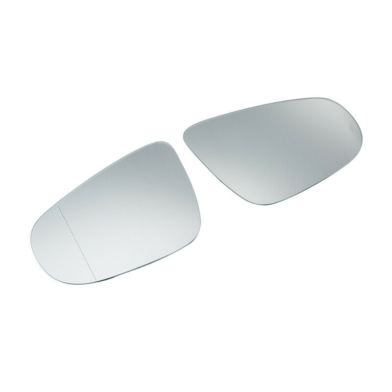 Pair L+R Heated Door Mirror Glass with Backing Plate fit VW Golf GTI MK6 10-14