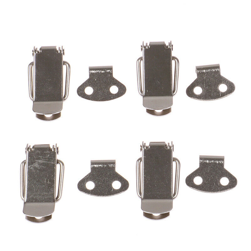 4Pcs Cabinet Box Locks Spring Latch Catch Toggle Iron Hasps For Door Wind.l8