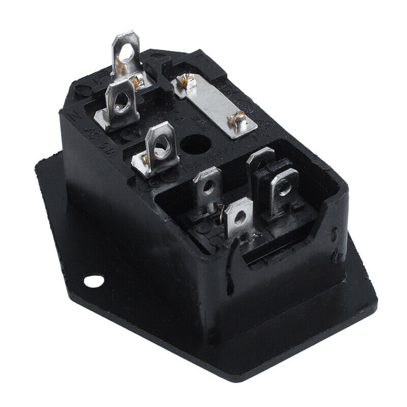Red light concentrator switch IEC 320 C 14 outlet AC 250 V 10 A P9F2F2