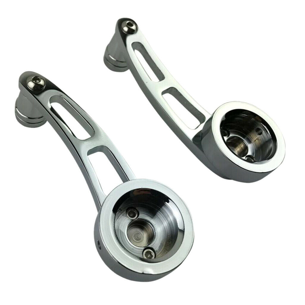 2Pcs Universal Car Window Winder Crank Handle Aluminium Replacement Riser
