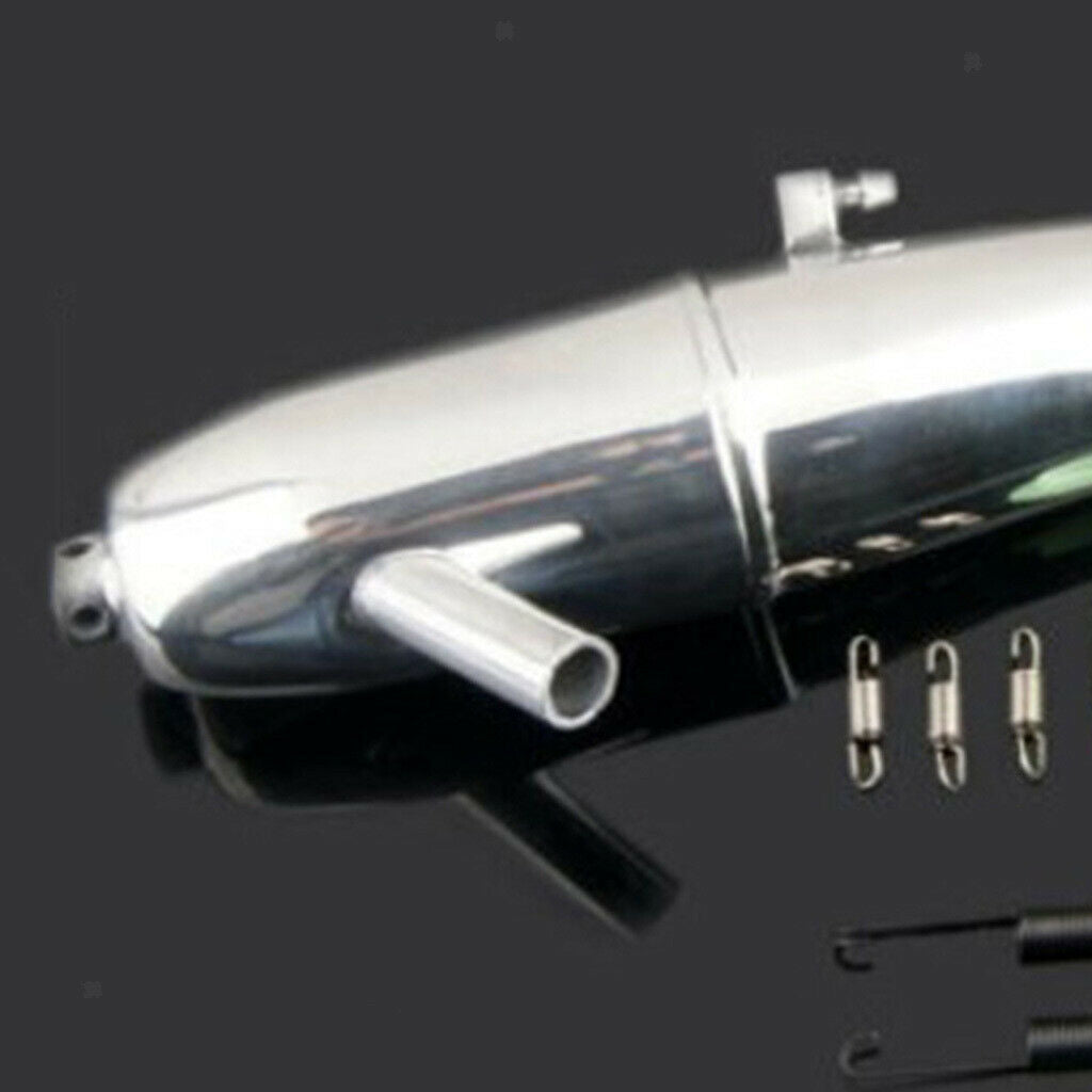 Aluminum Exhaust Muffler Pipe 1:8th RC Nitro Car Exhaust Tubing