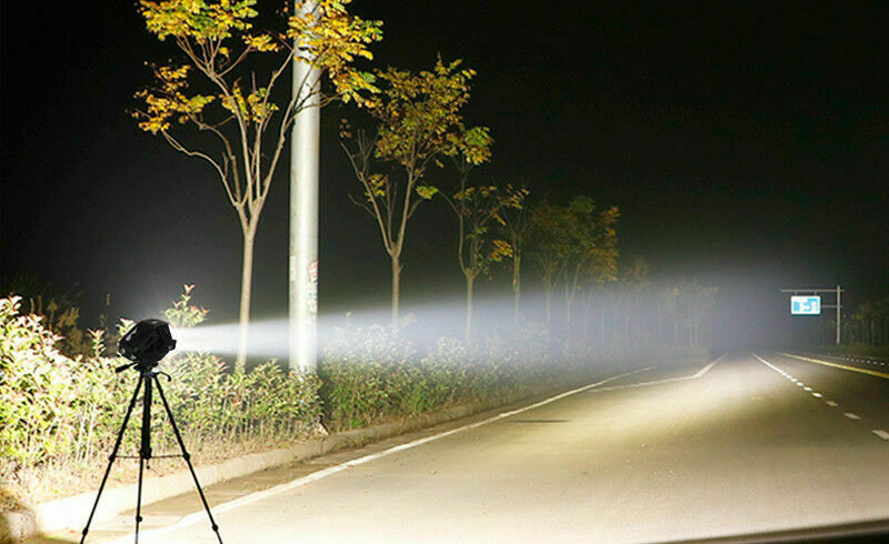 2PCS CREE LED 125W Motorcycle Headlights Driving Fog Lights Spot Lamp DRL+Switch