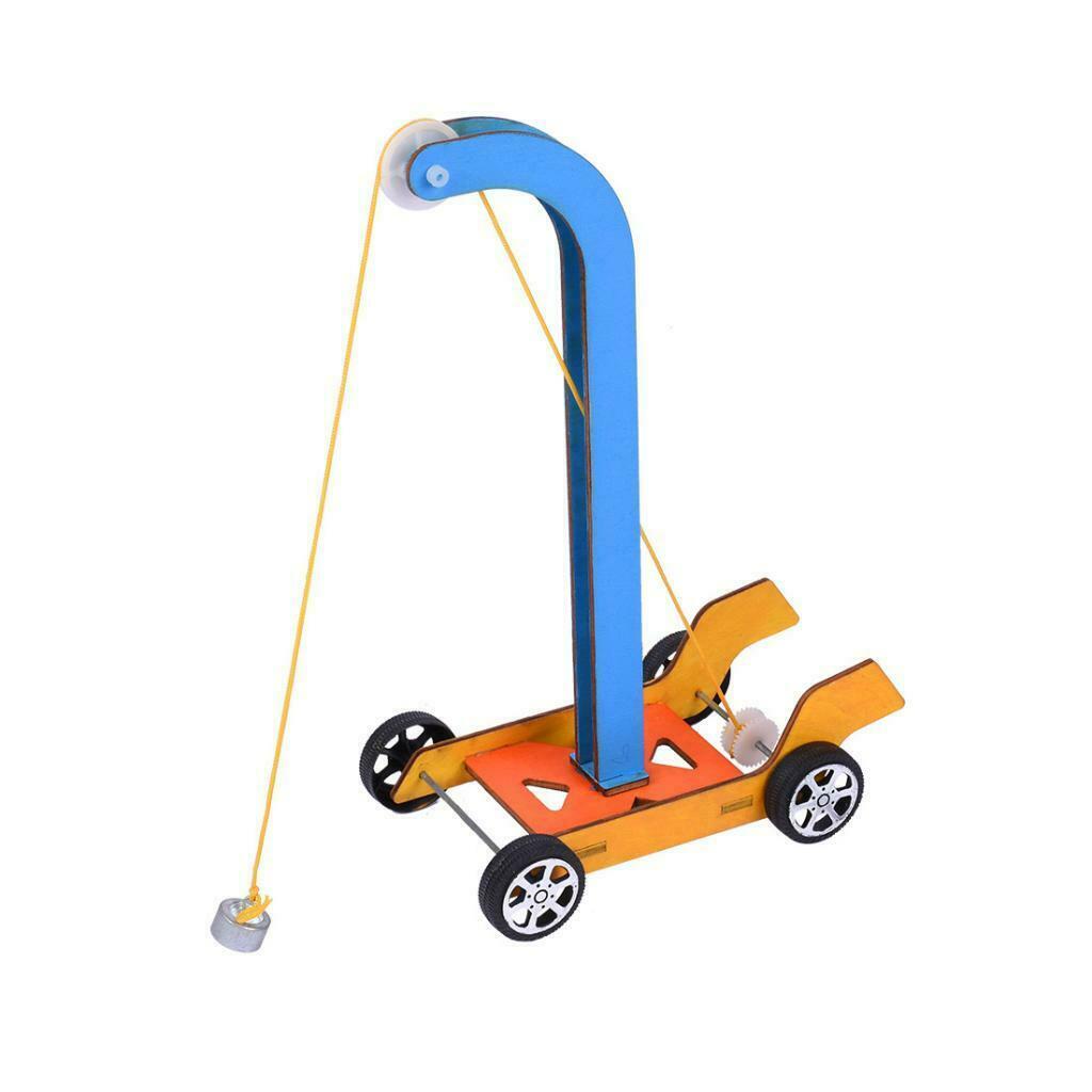 Gravity Car DIY Supplies Kits Science Learning Experiment Building Blocks