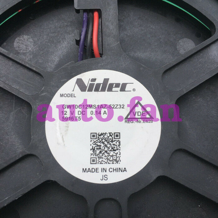 For refrigerator refrigerating cooling fan GW10C12MS1AZ-52Z32 12V DC 0.14A