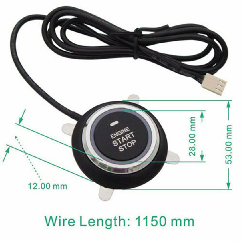 DC12V Racing Car Ignition Switch Toggle Engine Button Start Push Button Starter