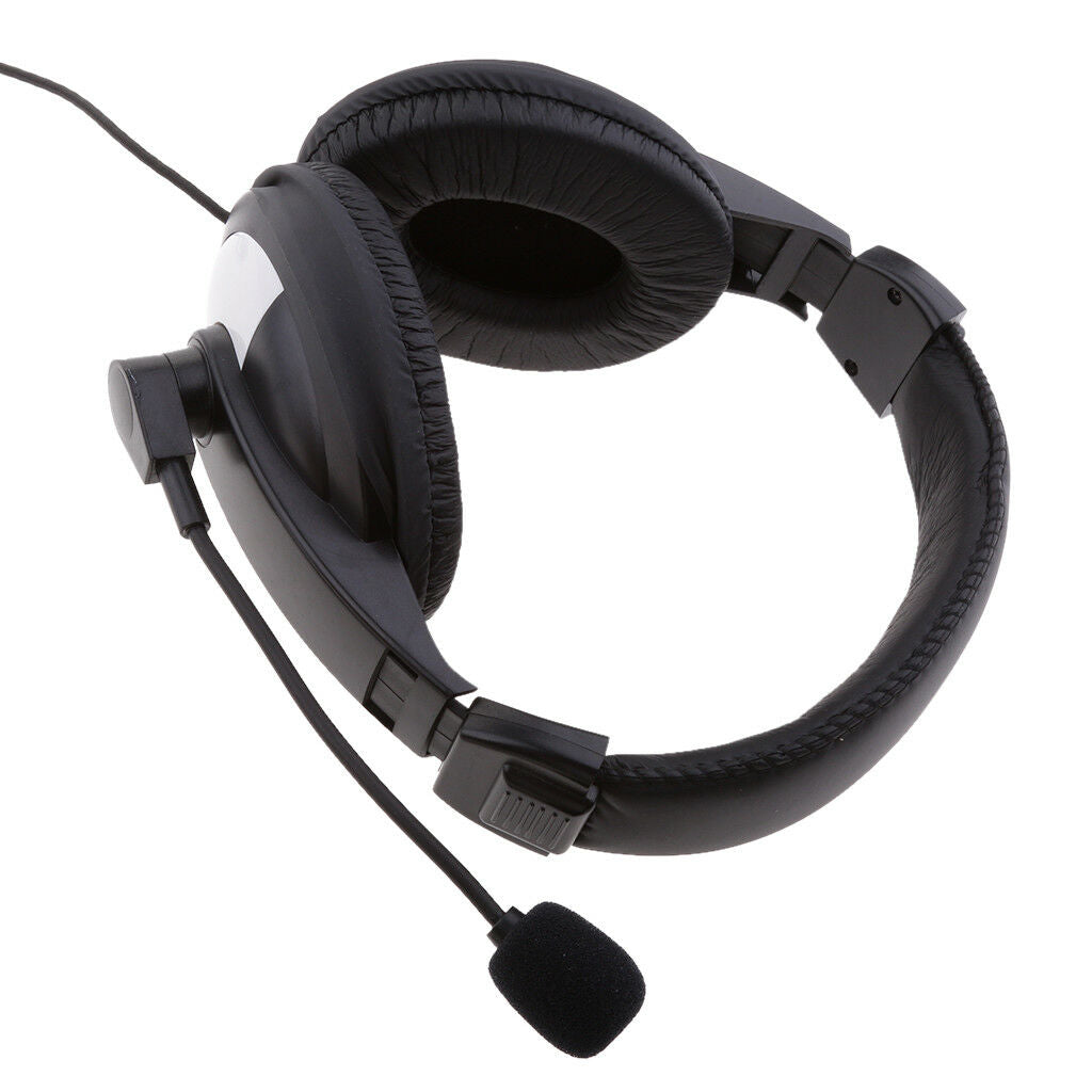 2 Pin Overhead Earpiece Headset with Mic PPT for BAOFENG Kenwood Puxing