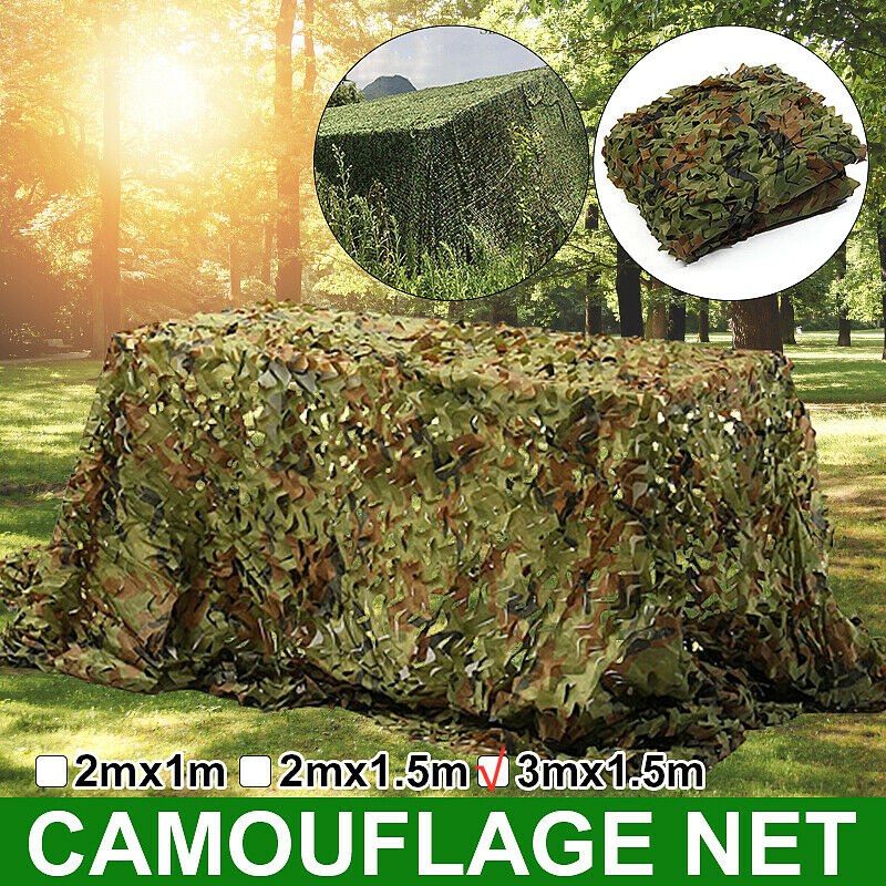 3mx1.5m Camo Net Hunting/Shooting Camouflage Netting Hide Army Camping