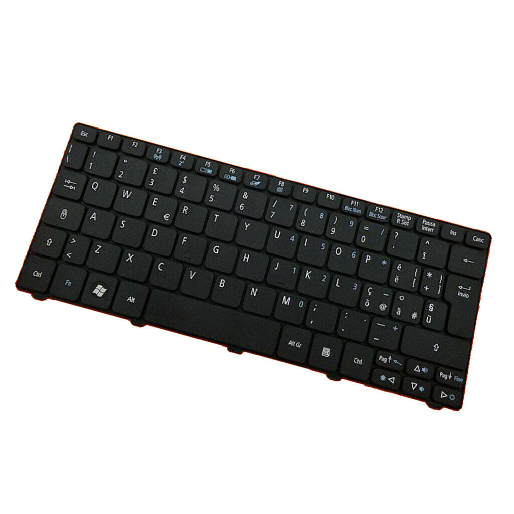Black IT Laptop Italian Keyboard For Acer Aspire One D255E Series Laptop