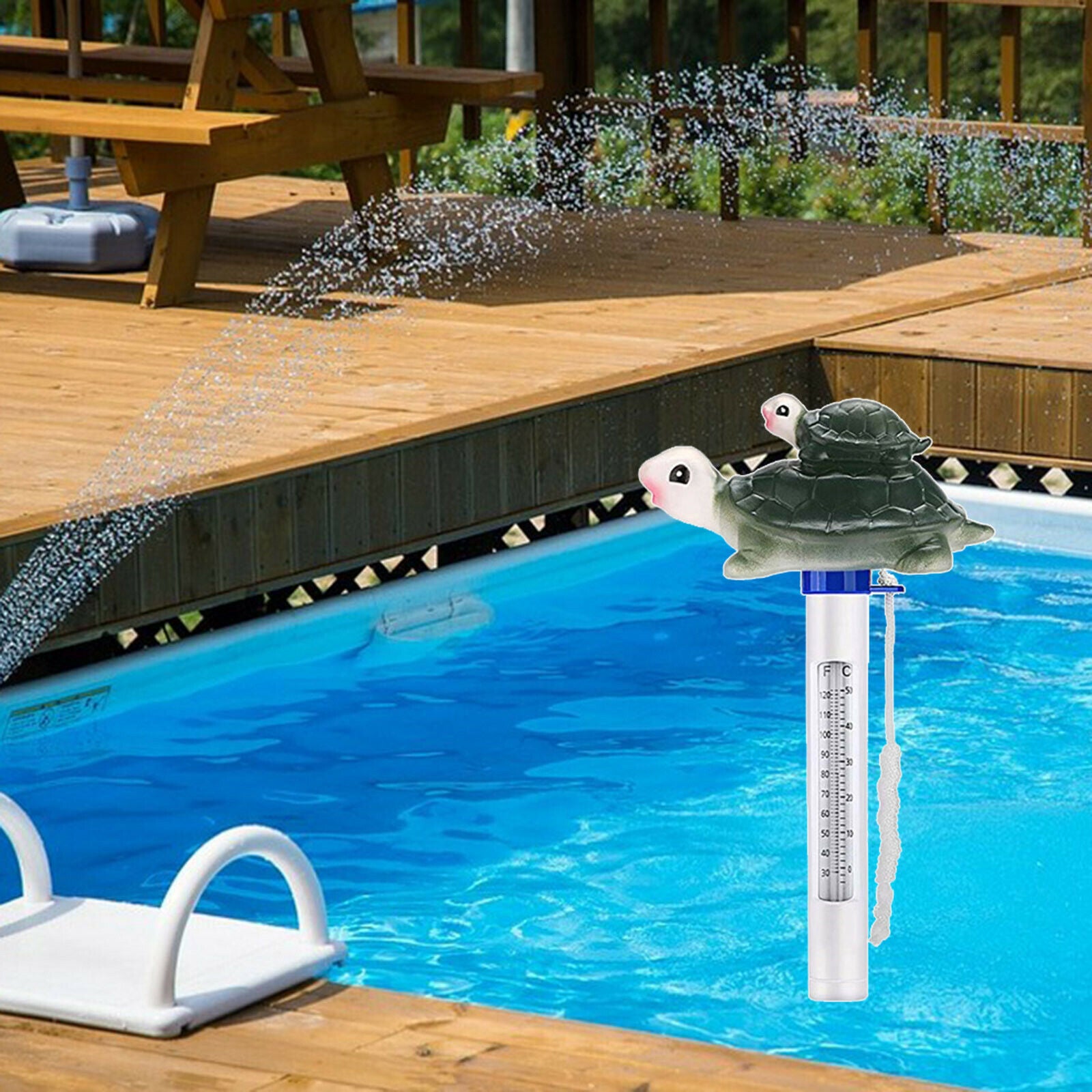 Cute Floating Swimming Pool Thermometer Household Water Temperature Gauge