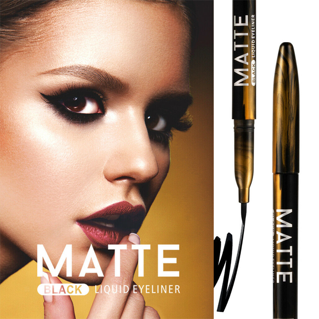 Smudgeproof Matte Black Eyeliner Waterproof Liquid Eye Liner Pen Cosmetic
