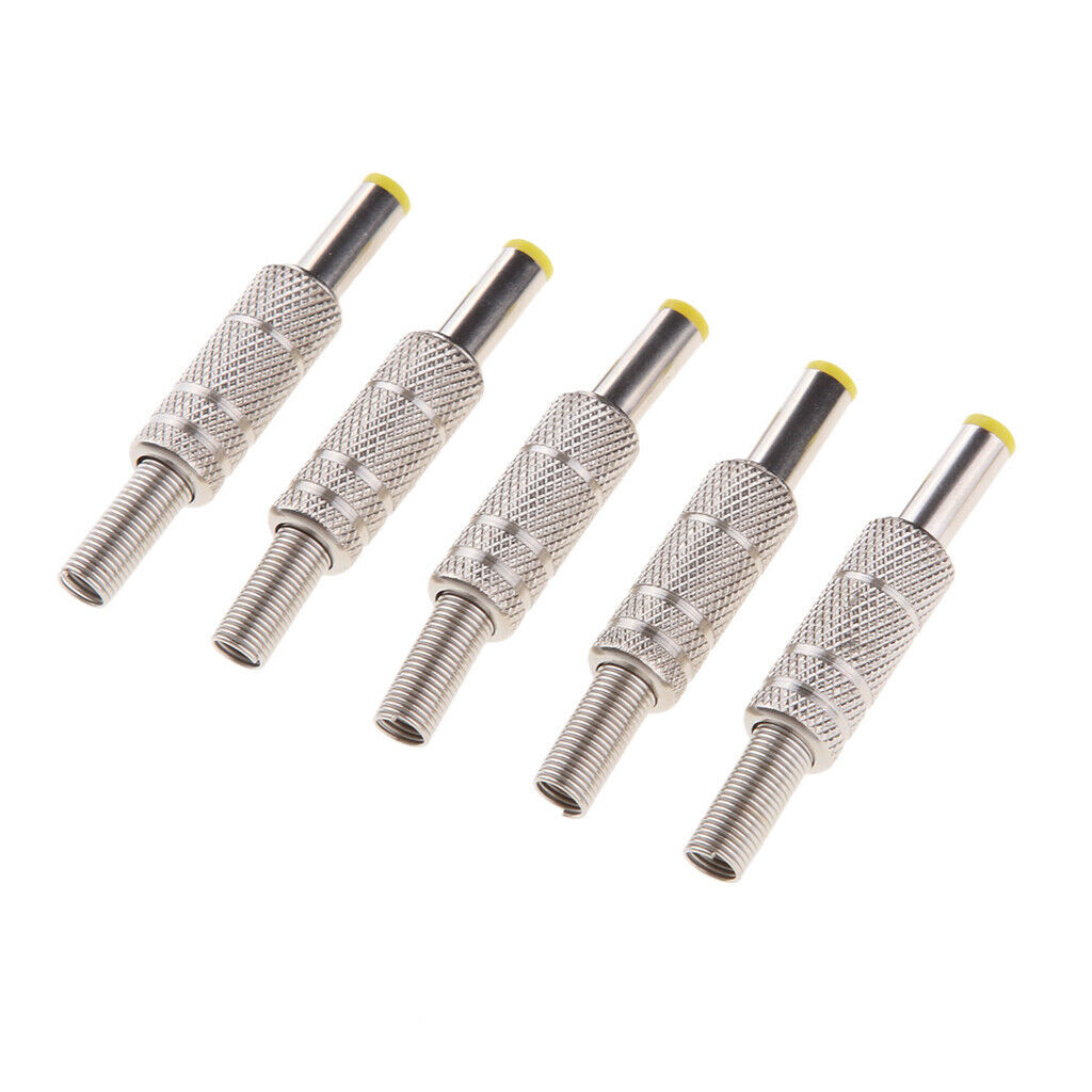 5x DC Power Plug 5.5mm x 2.1mm Male Barrel   Adapter Connector