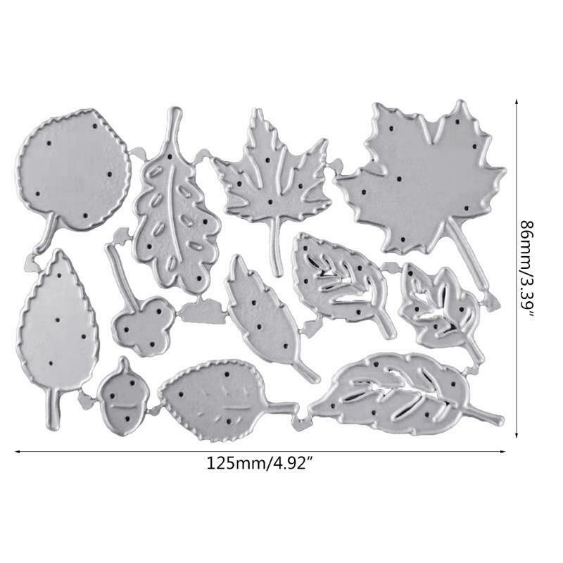 Thanksgiving Maple Leaf Metal Cutting Dies Stencil DIY Scrapbooking Album Paper