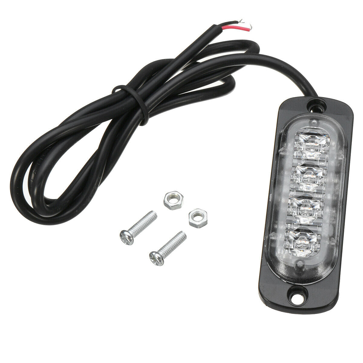 4pcs 4LED Car Truck Emergency Beacon Warning Hazard Flash Strobe Light Bar  +