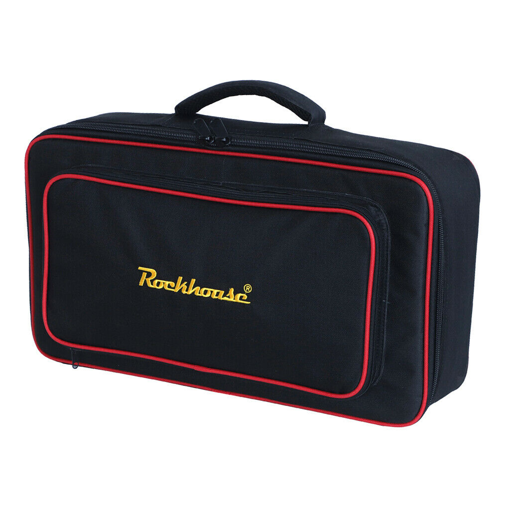 Black Universal Portable Guitar Effects Pedal Board Gig Bag Soft Case Big