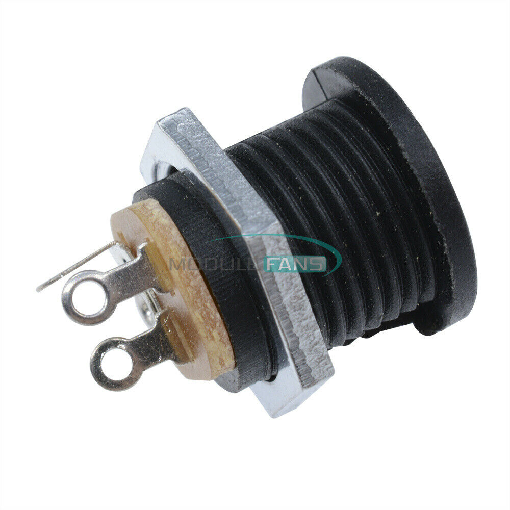 10PCS Effect/Pedal DC Power Supply Jack Socket 2.5mm F/S BK DC022 2.1x5.5mm
