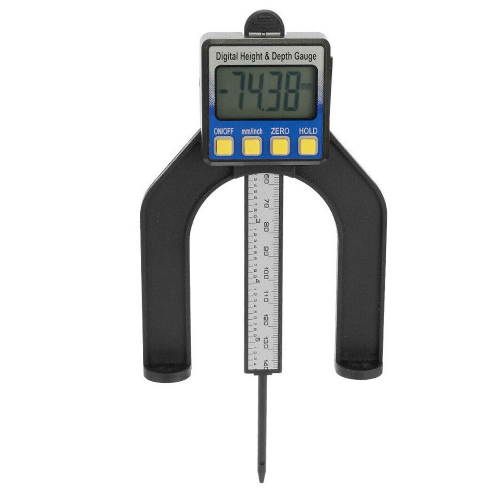 0-80Mm Lcd Digital Height Depth Counting Depth Gauge Woodworking Depth Gauge W