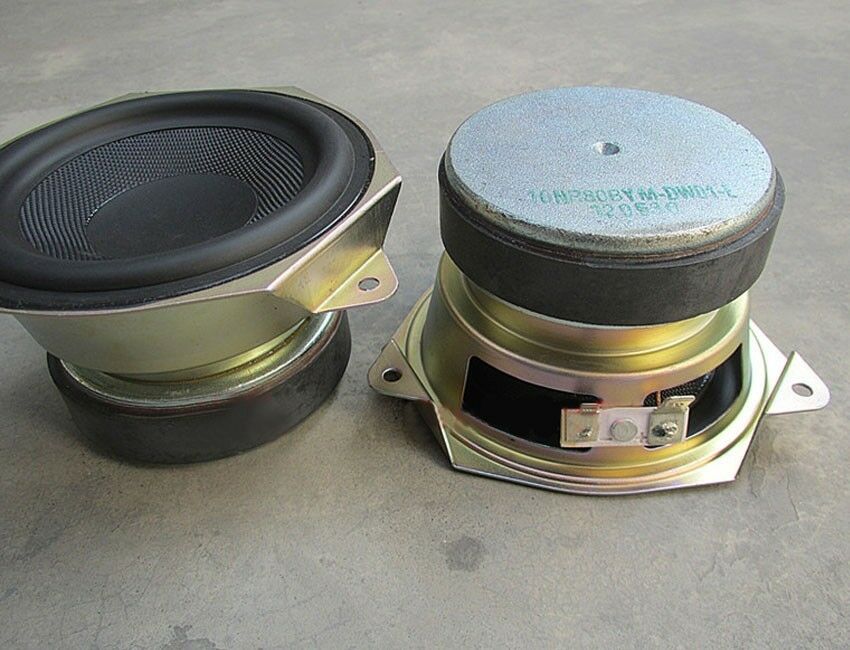 2pcs 4"inch 4Ω 30W Woofer Bass speaker loudspeaker Large magnetic Audio Parts