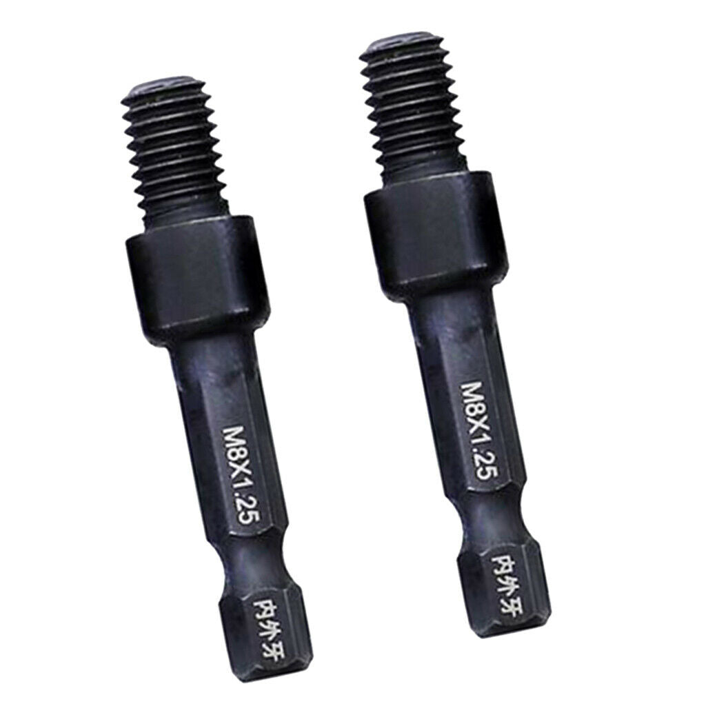 2x Drill Chuck Adapter, Shank Diameter: 6.35mm/1/4'', for Use with Sds Rotary