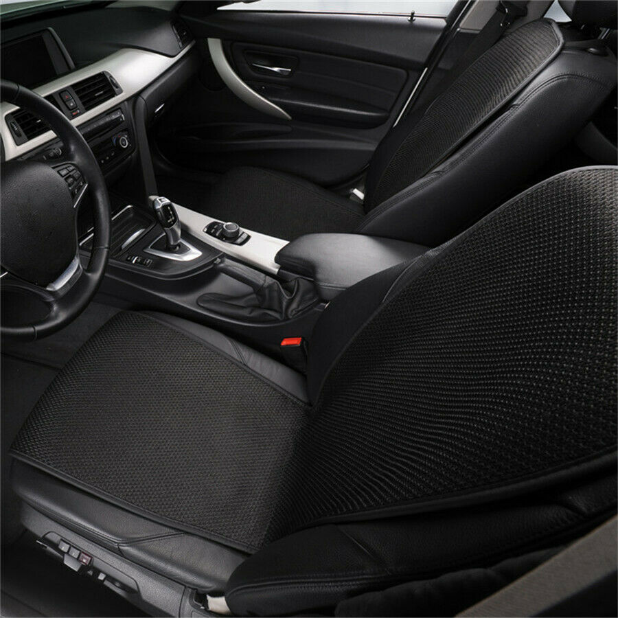 2pcs Front Seat Cover Ice Silk Breathable Cushion Mat Universal Four Seasons