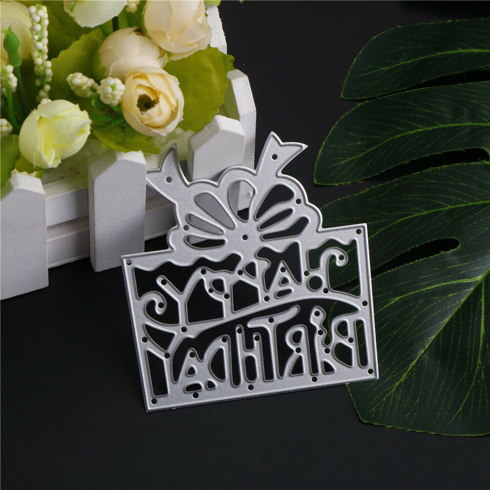happy birthday gifts Scrapbooks DIY album‘Card‘Maker Metal Die Cut Stenci.l8