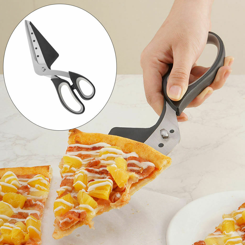 2 in 1 Pizza Shovel Scissors Baking Tool Durable Stainless Steel Waterproof