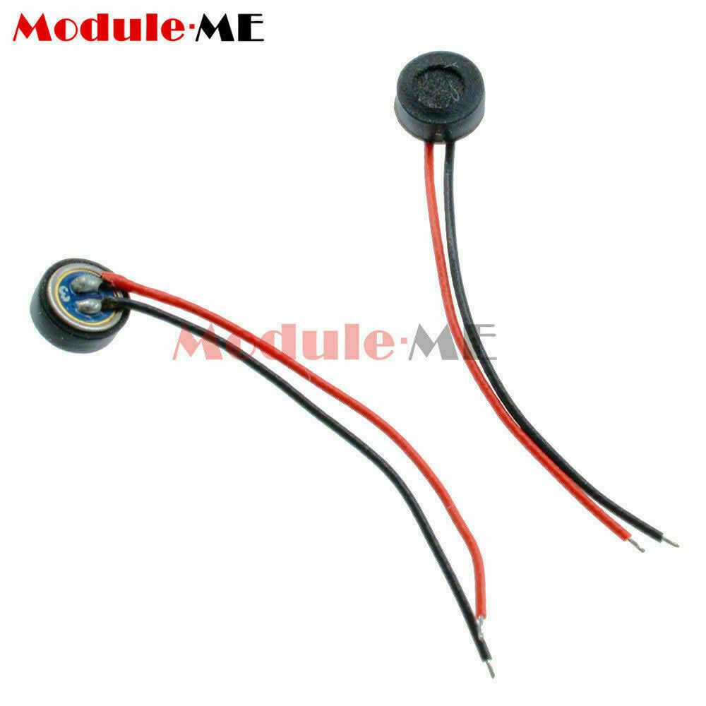 10PCS 4*1.5mm Electret Condenser Microphone MIC Capsule 2 Leads New LET