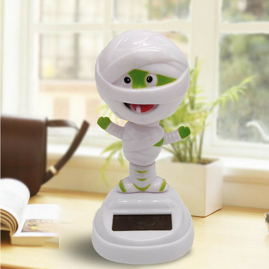 Solar Powered  Mummy with Shaking Head And Body, Decorations for Cars