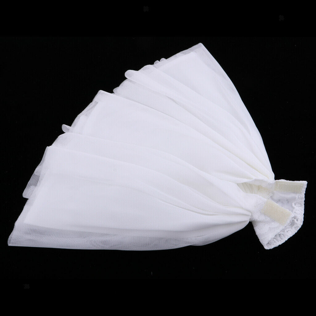 Luxury Wedding Dress Layer  Strapless A-line Bridal Gowns Veil  For 1/6