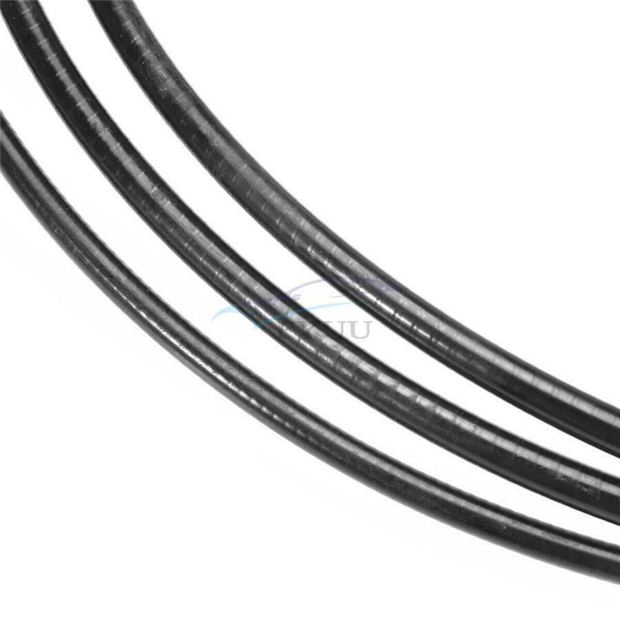 Universal Black Motorcycle Cable Kit Clutch + Brake + Throttle Harness Wire