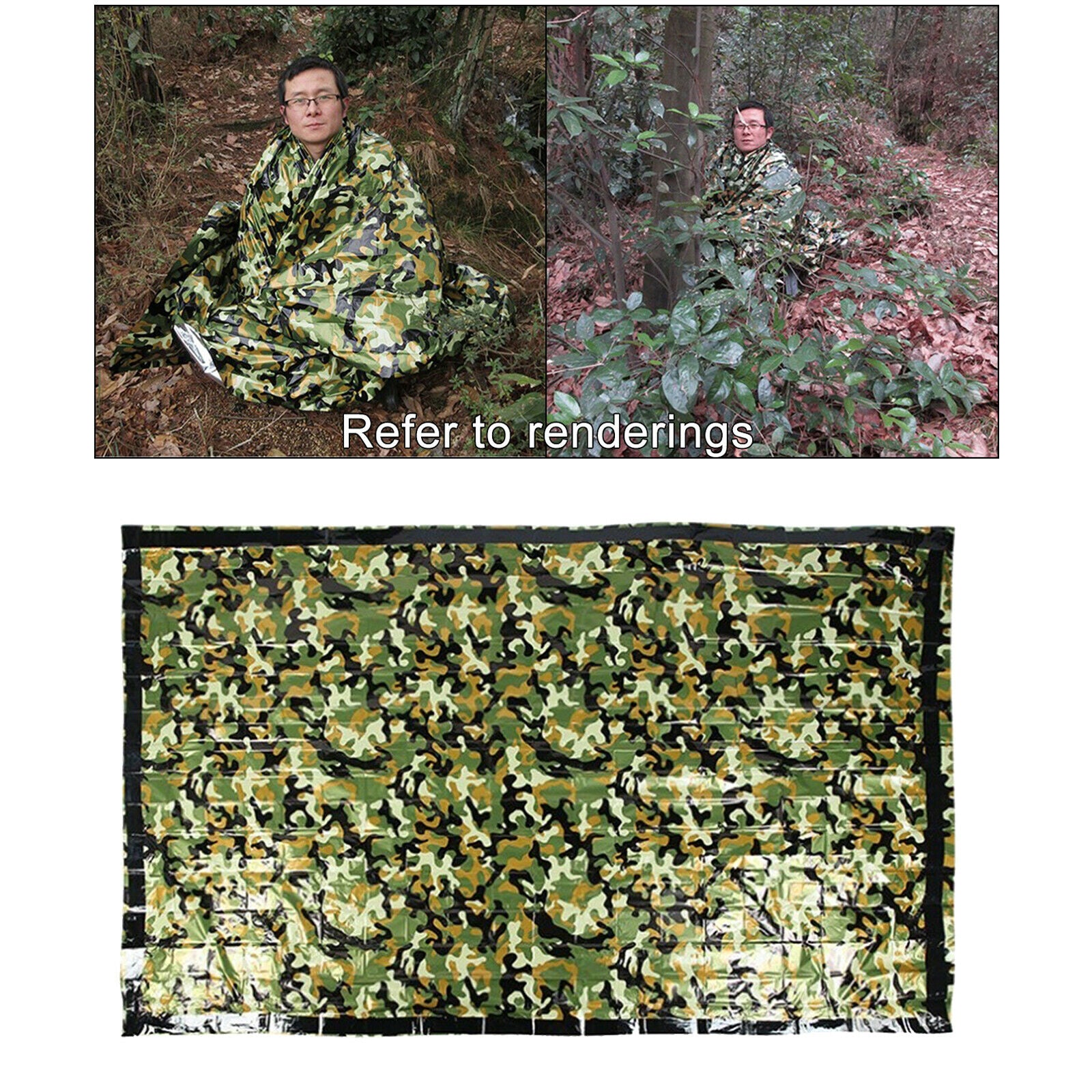 200cm Emergency Sleeping Bag Thermal Keep Warm Waterproof First Aid Blanket