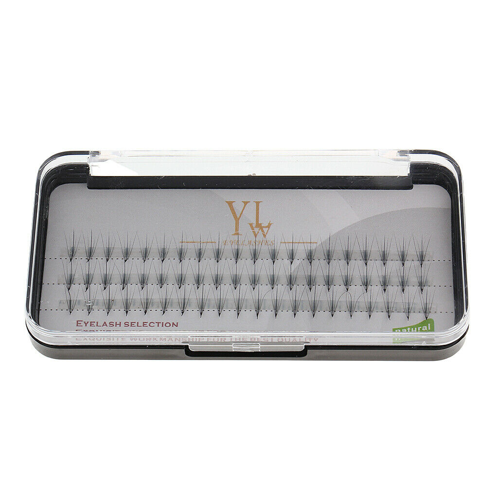 Natural Long Black Individual False Eyelashes Eye Lashes Extensions Makeup 9mm