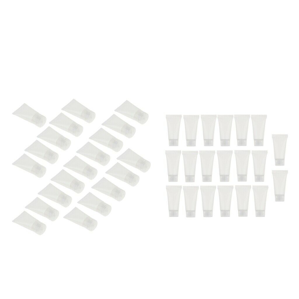 40PCS Empty Plastic Tubes Cosmetics Jars Cosmetic Containers Refillable Travel