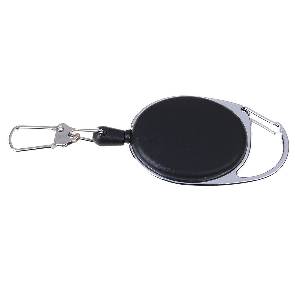 1 Pcs Recoil extendable key chain ring clip pull keyring retrac.l8