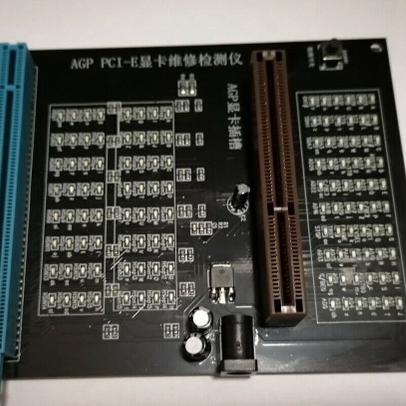 PC AGP PCI-E X16 Dual-Purpose Socket Tester Display image Video Card Checker TZ4