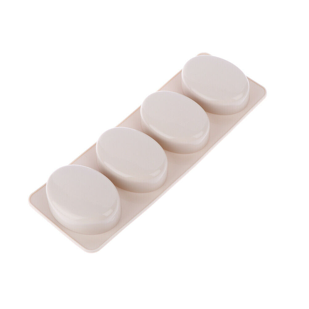 Oval Shape Soap Mold Silicone Chocolate Cake Cookie DIY Fondant Mo IO.l8