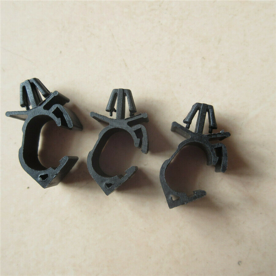 100pc Car Plastic Wiring Harness Fastener Route Fixed Clips Tie Wrap Cable Clamp