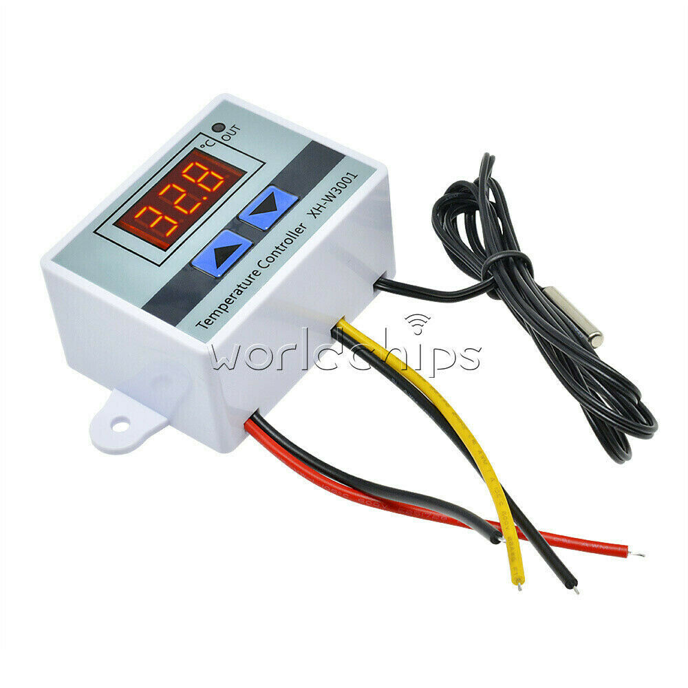 Digital AC 110-220V LED Temperature Controller Thermostat NTC10K Sensor W3001