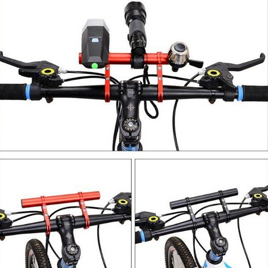 Alloy Handle Bar Extension Bicycle Handlebar Extender Lamp Holder Phone
