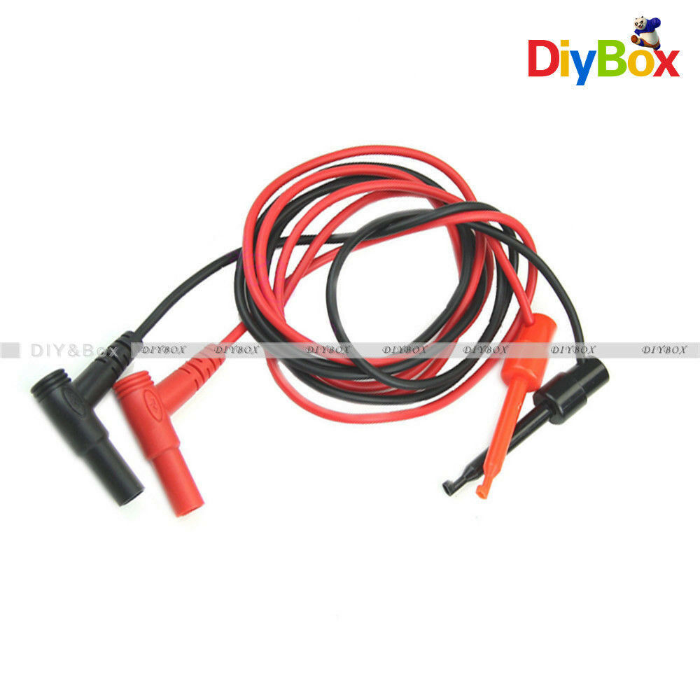 Banana Plug To Test Hook Clip Probe Cable For Multimeter Test Equipment D