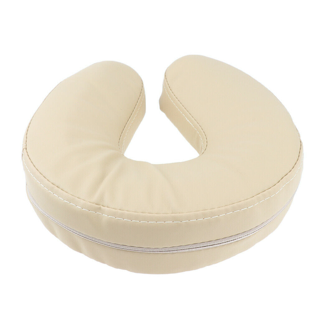 3x Soft Massage Table Bed Cradle Face Down Pillow Headrest Cushion Mat Beige