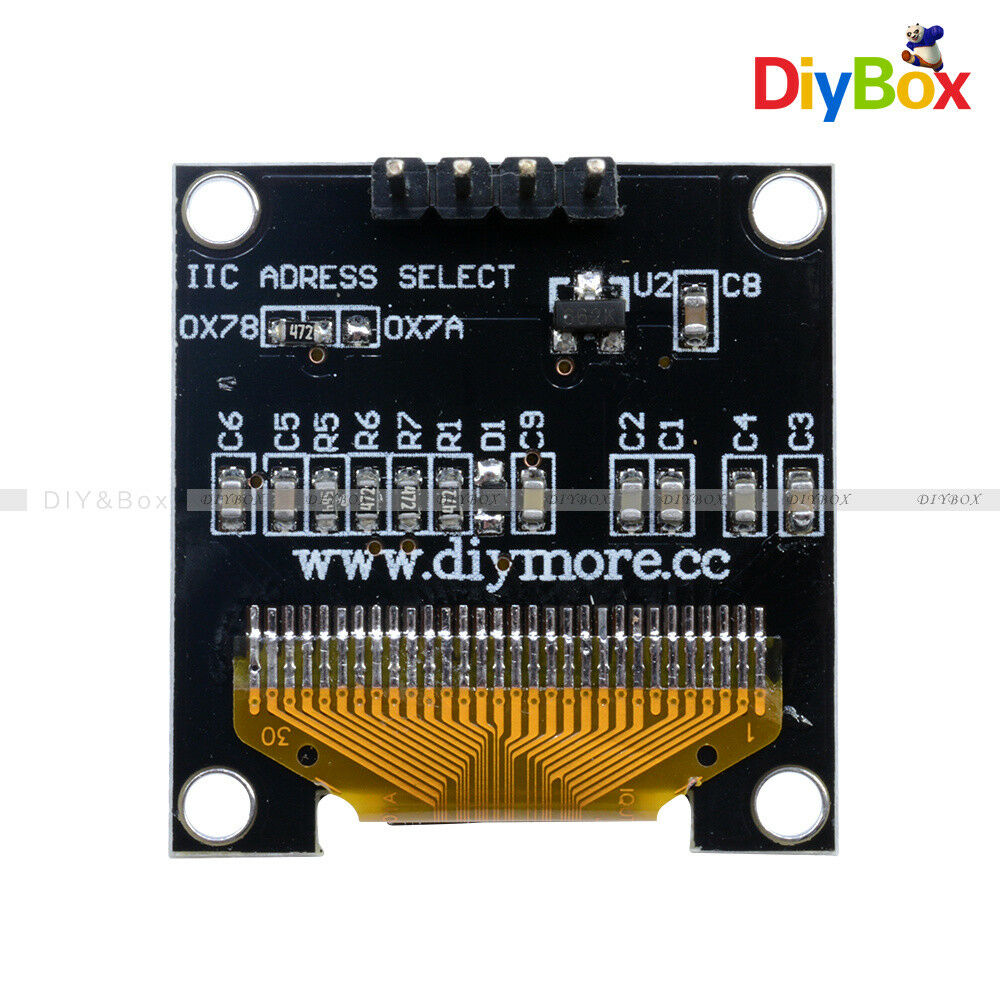 Yellow Blue 0.96" I2C IIC Serial 128X64 OLED LCD LED Display for STM32 Arduino
