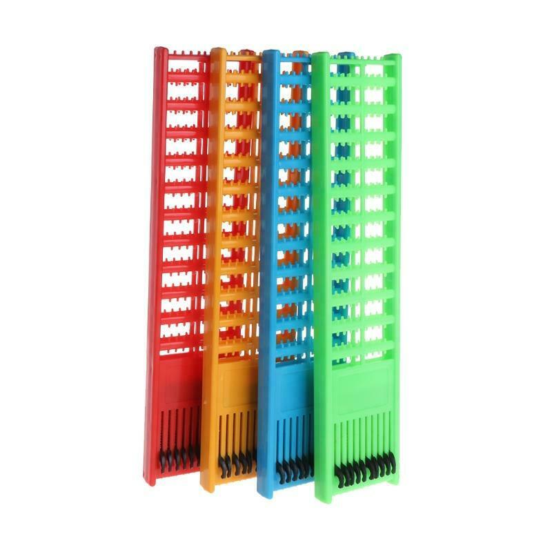 1PC Fishing Rig Board Plastic Double Side Spring Hooks Storage Catch Holder