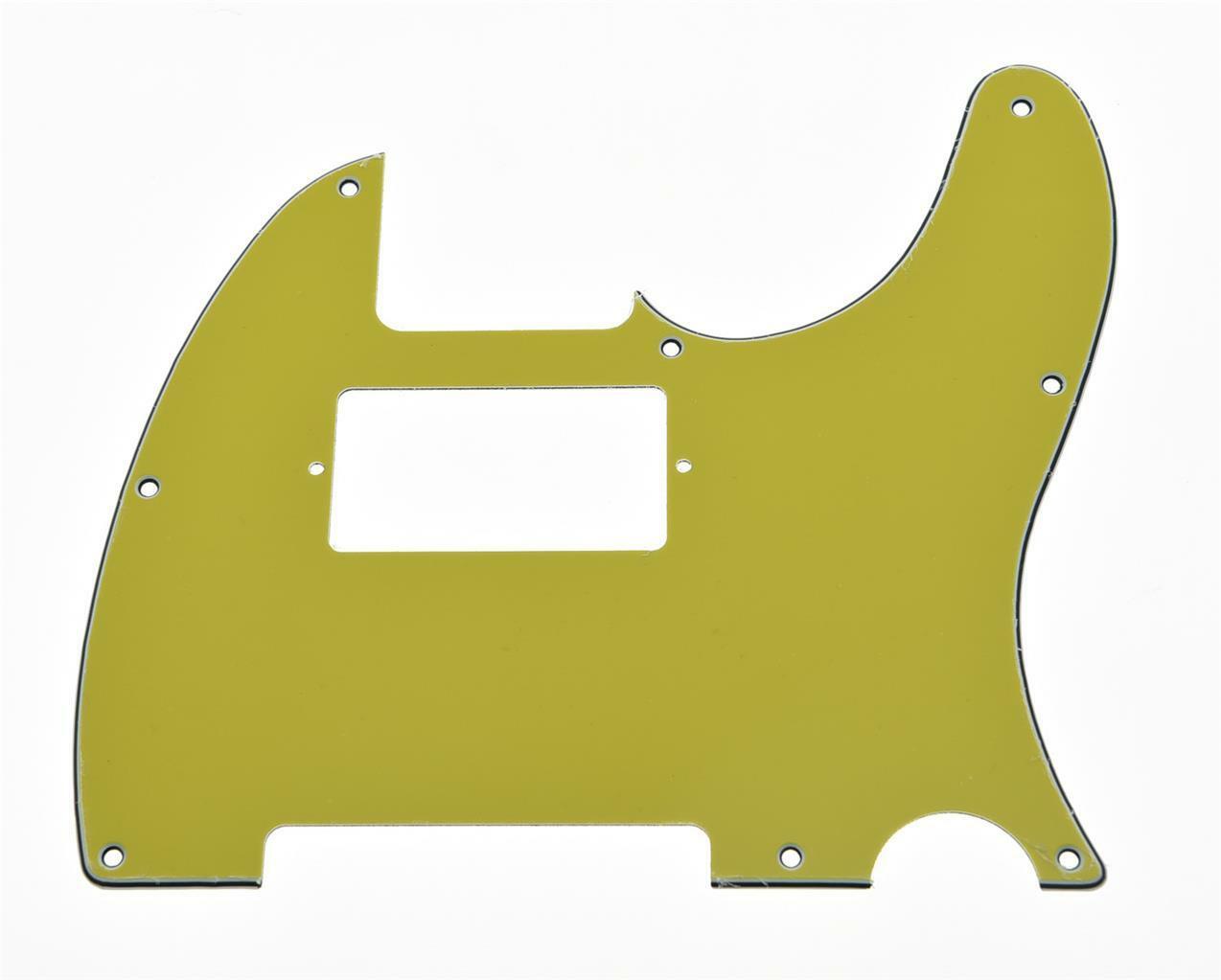 Tele Humbucker Scratch Plate Guitar Pickguard Yellow 3 Ply for Fender Telecaster
